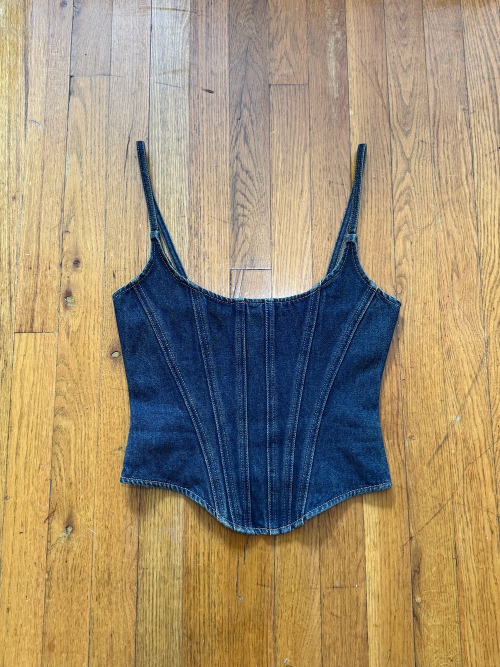 Lioness Dark Blue Denim Corset (XS)